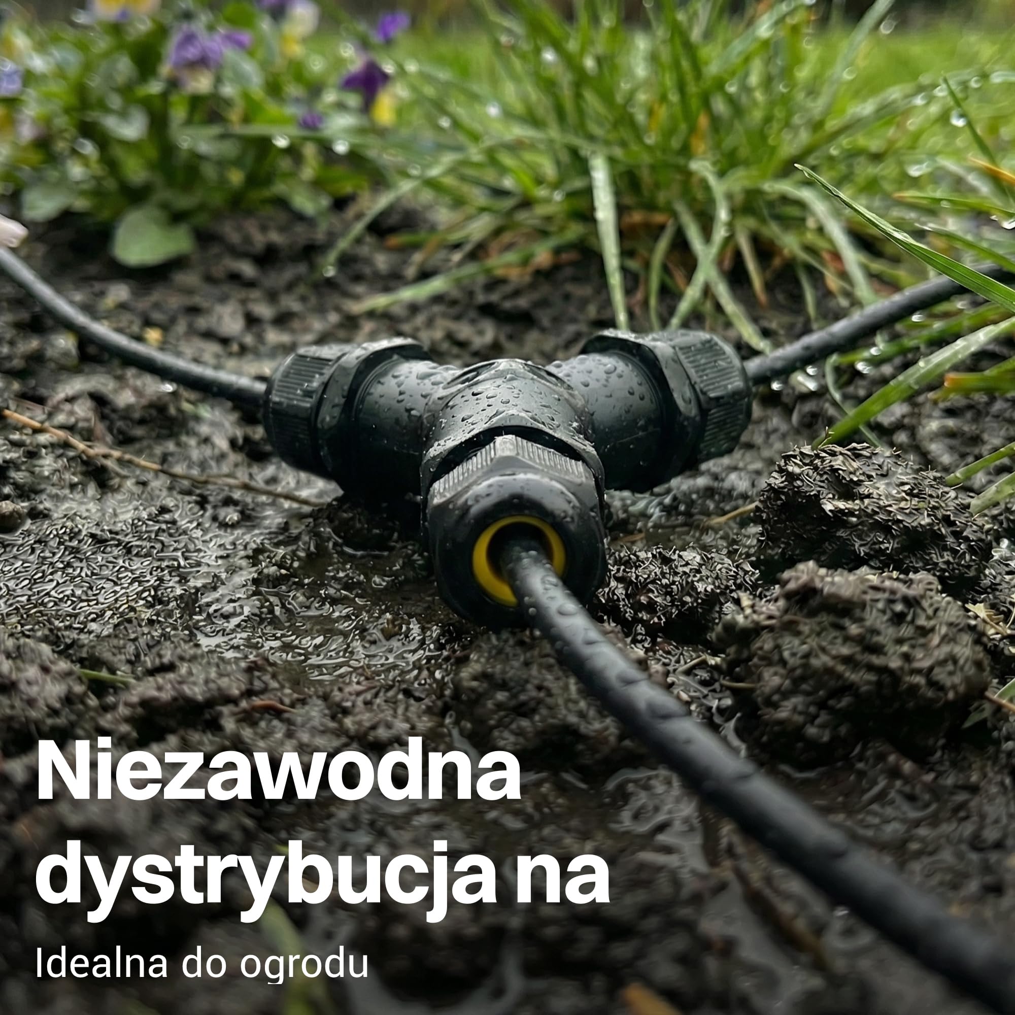 Intratec 5x Wodoodporny Łącznik Kablowy IP68 4-Pin 24A 450V AC z 3 Otworami Y – Przelotowe Złącze do Zastosowań Zewnętrznych i Podziemnych, Ogród Garaż Warsztat, M25 Ø 4-14mm