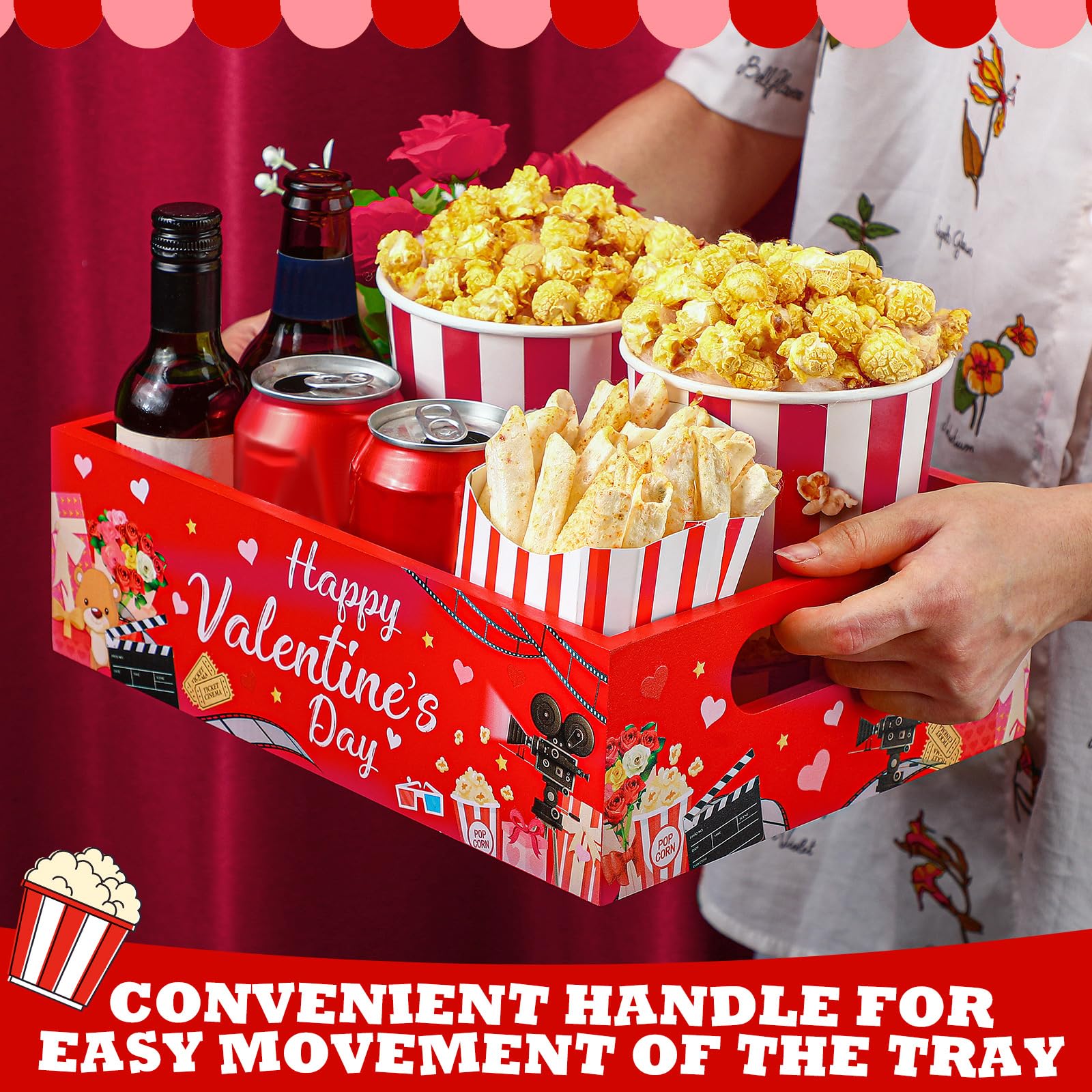 36 Pcs Movie Night Snack Trays Movie Theater Snack Boxes Movie Night