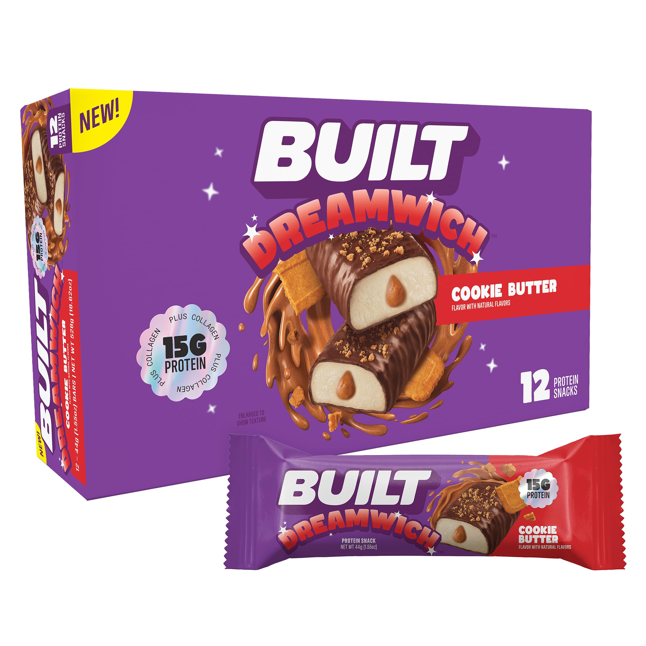 BUILT Puff Protein Bars, Banana Cream Pie, 17g Protein - 12 Count — Amazon image 10