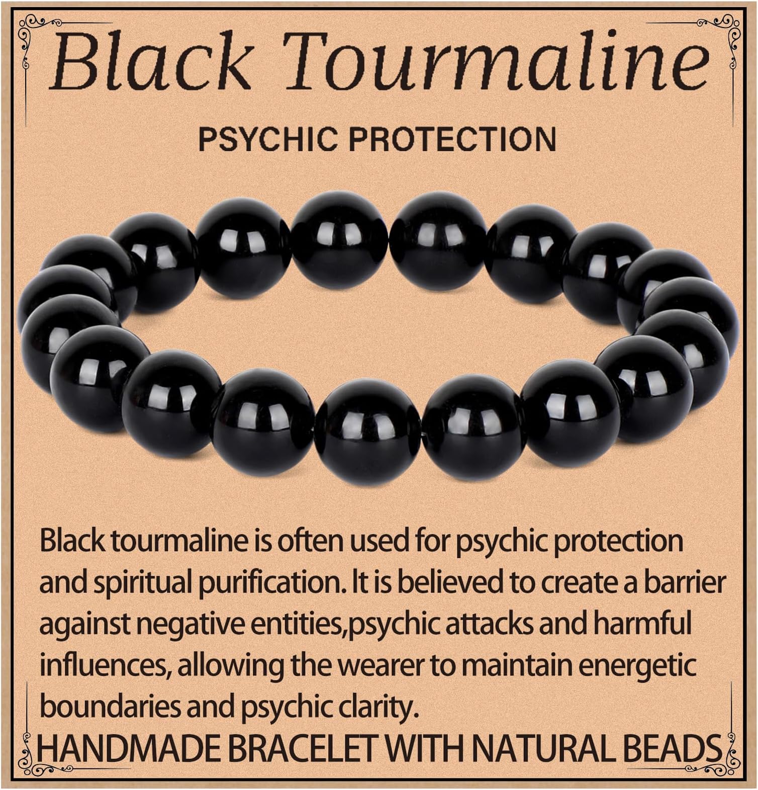 LPBeads Handmade Natural Gemstone Stretch Elastic Bracelet Healing Crystal Round Stone Beads Jewelry Gifts for Women Men