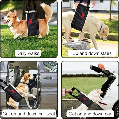 Miniatura 2 de Arnés de elevación para perros, arnés de perro para perros grandes, soporte de pierna trasera, arnés de soporte para perros para patas traseras,
