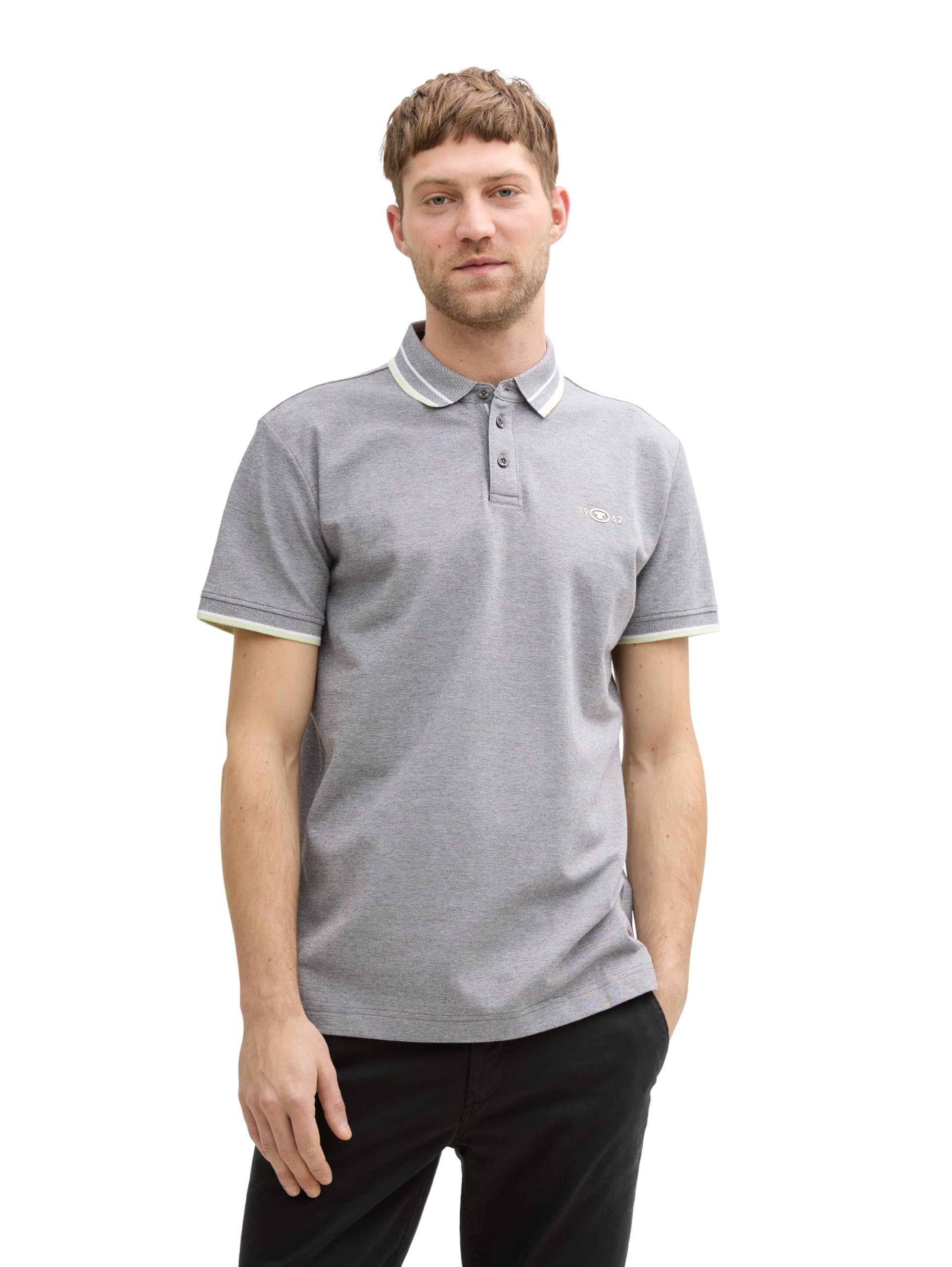 Tom Tailor Herren Piqué Poloshirt mit Stretch