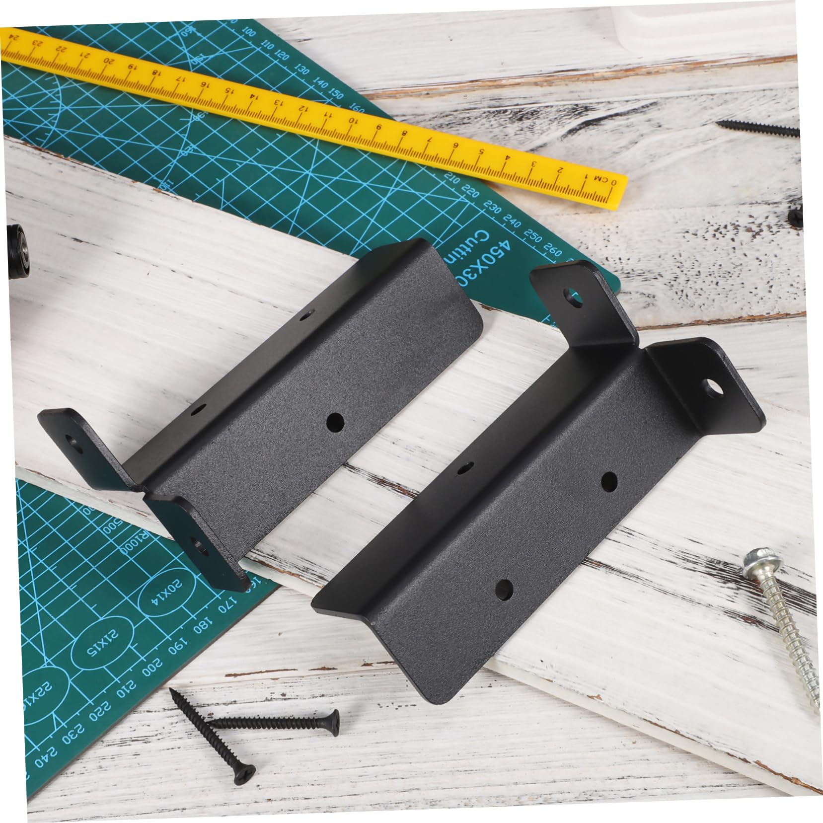 Staffe Base per Pergola in Acciaio al Carbonio Nere, 4 Set