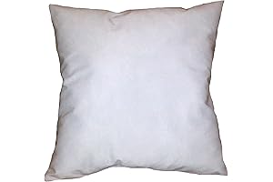 ReynosoHomeDecor 10x10 Micro Cotton-Blend White Pillow Inserts