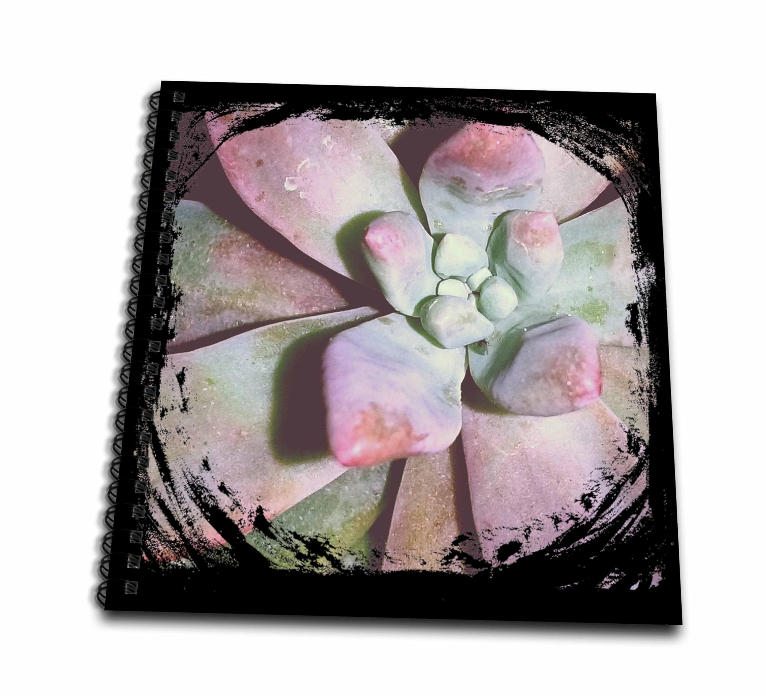 Livre dessin succulents grunge multicolore 8 cm pour dessiner sans encombrement - 3