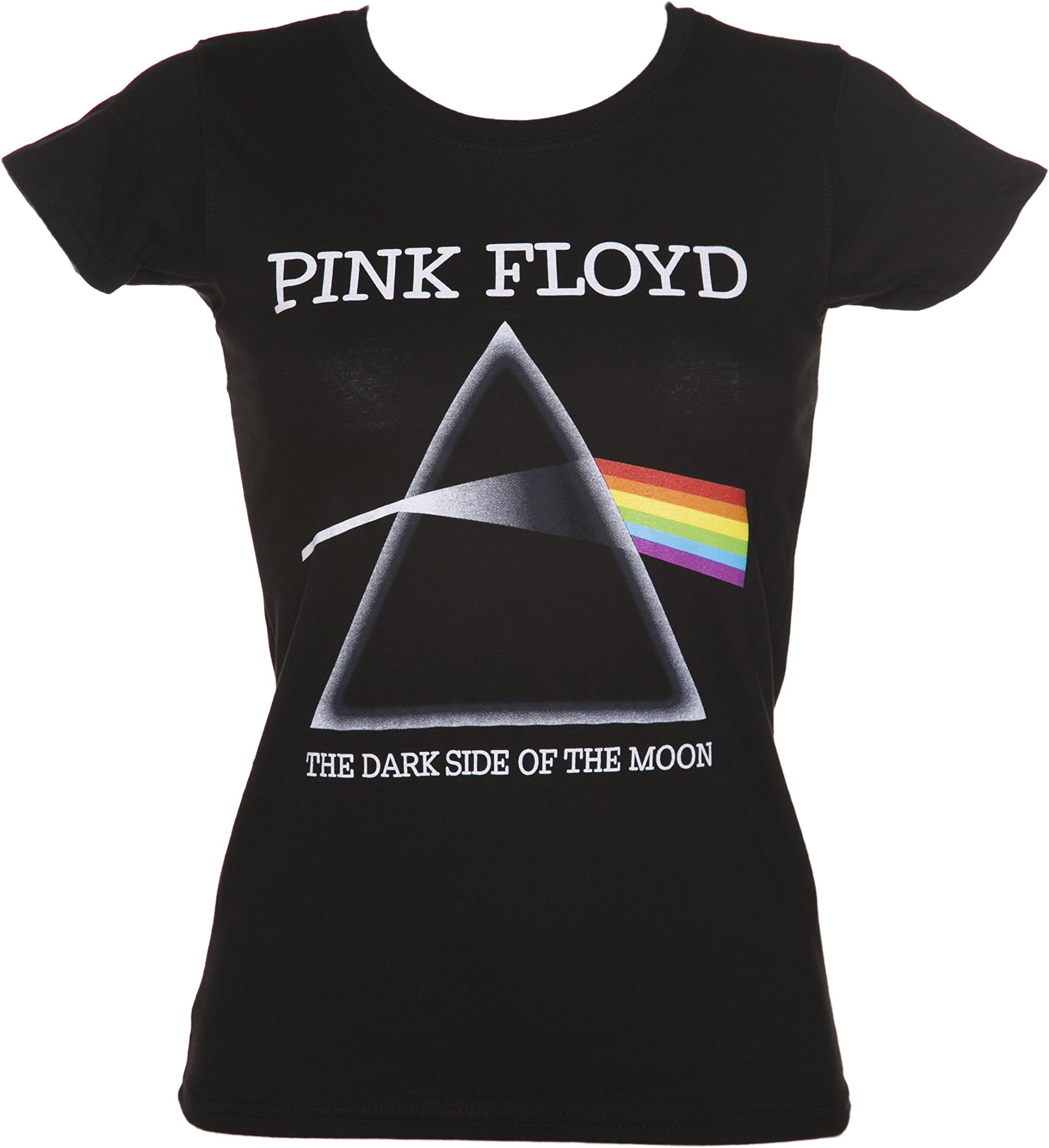 TruffleShuffle Womens Black Pink Floyd Dark Side of The Moon T Shirt