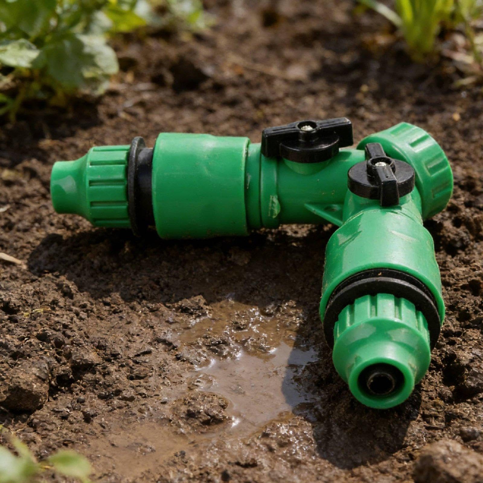 Sharplace 4 Pezzi Connettore Irrigazione Giardino Sdoppiatore Tubo Adattatore Rubinetto Raccordo Rapido Struttura Resistente Alle Intemperie per Uso Esterno Dur, 5 pezzi
