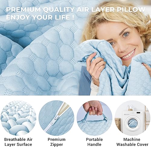 Miniatura 4 de COOLBEBE Almohada de cuña para ronquidos y después de la cirugía, almohada plegable ajustable de cuña para dormir, 9 y 11 pulgadas, cuña triangular