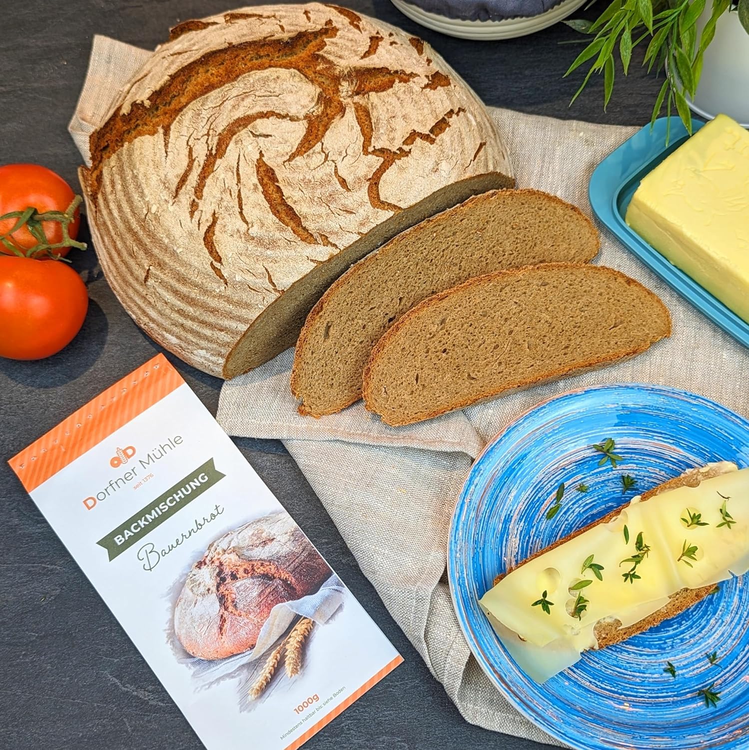 Brotbackmischungen Dorfner Mühle - 14 Brote [7x1kg] Probierset - Handgemacht in Bayern seit Generationen - ohne künstliche Zusätze