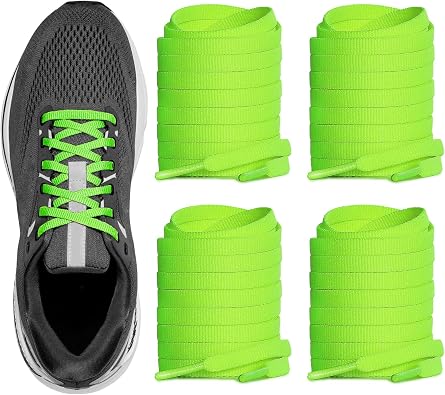 UamGlsob 2 Pairs Shoelaces for Brooks Ghost/Glycerin/Launch/Adrenaline GTS Sneakers, Flat Running Shoe Laces Replacement