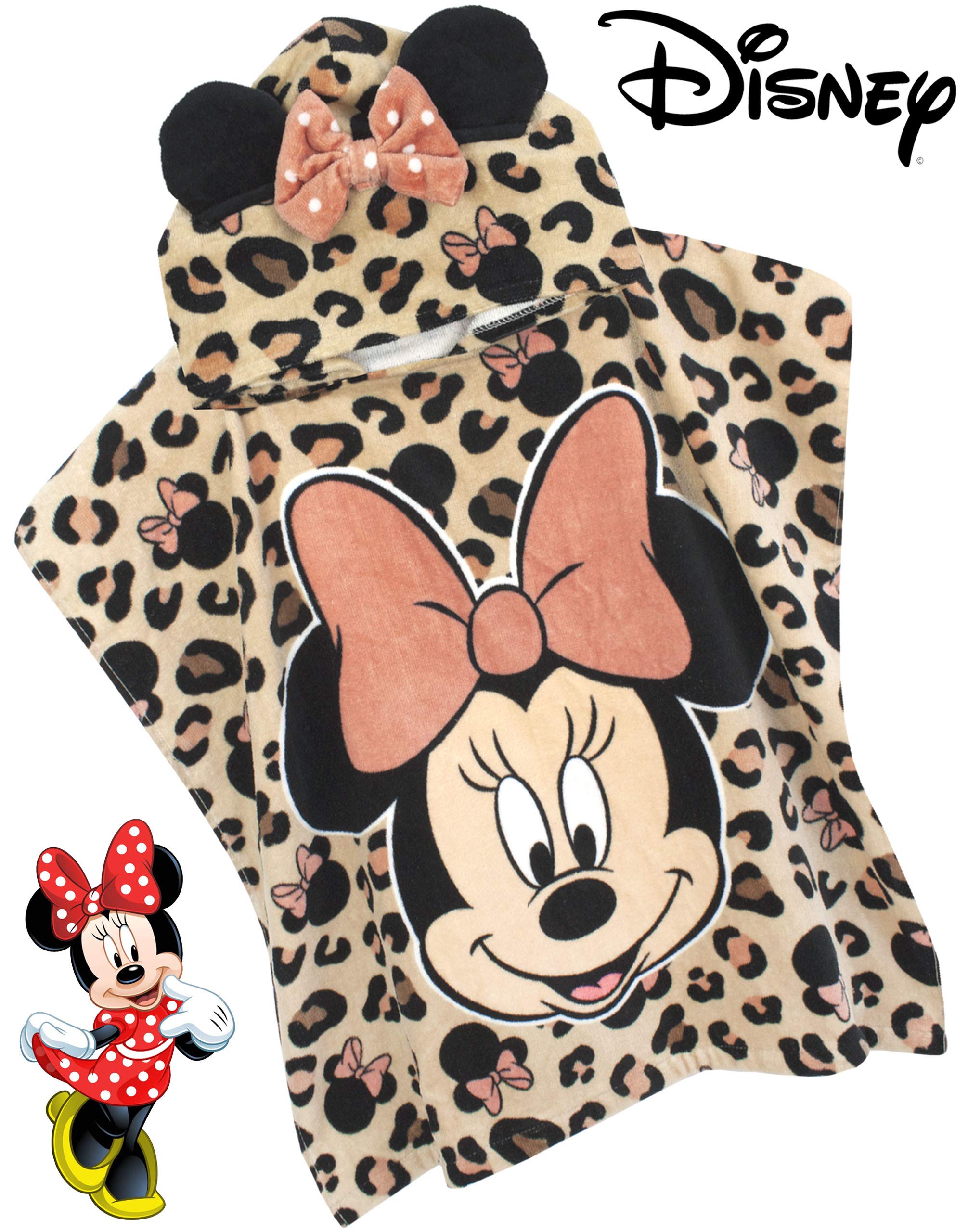 Disney Poncho Asciugamano Bambina Minnie Mouse | Regalo per Vestaglia