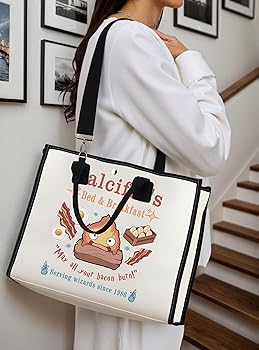 Amazon.com: TSOTMO Calcifer's Bed & Breakfast Tote Bag Anime Lover