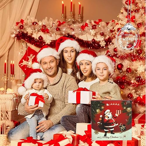 Miniatura 6 de Adorno de cristal Our First Christmas as Mr & Mrs 2023, regalos de despedida de soltera, adorno de Navidad 2023, regalos de boda de Navidad para