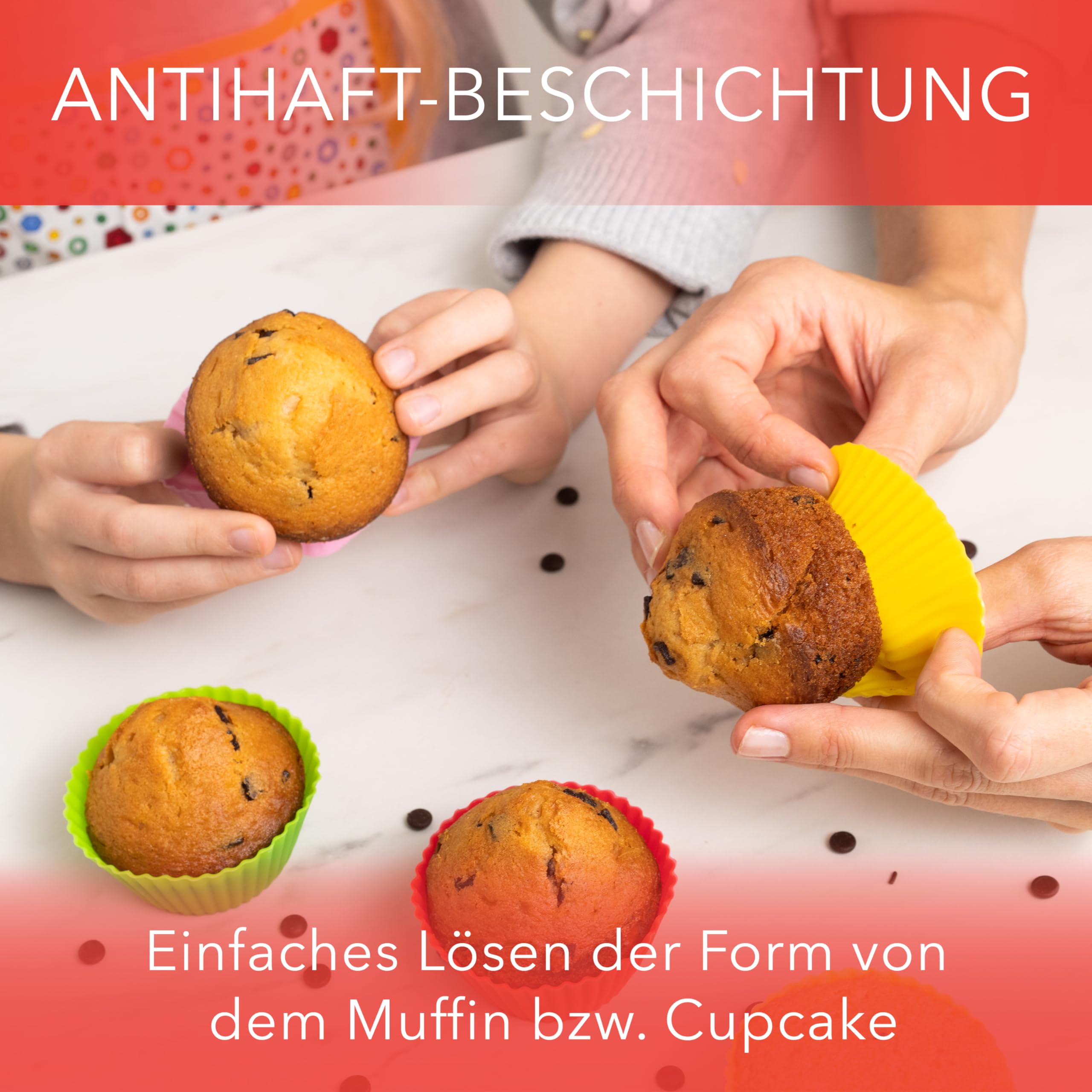 STAMPI per Dolci in Silicone, 24 PIROTTINI Silicone Muffin E Dolci