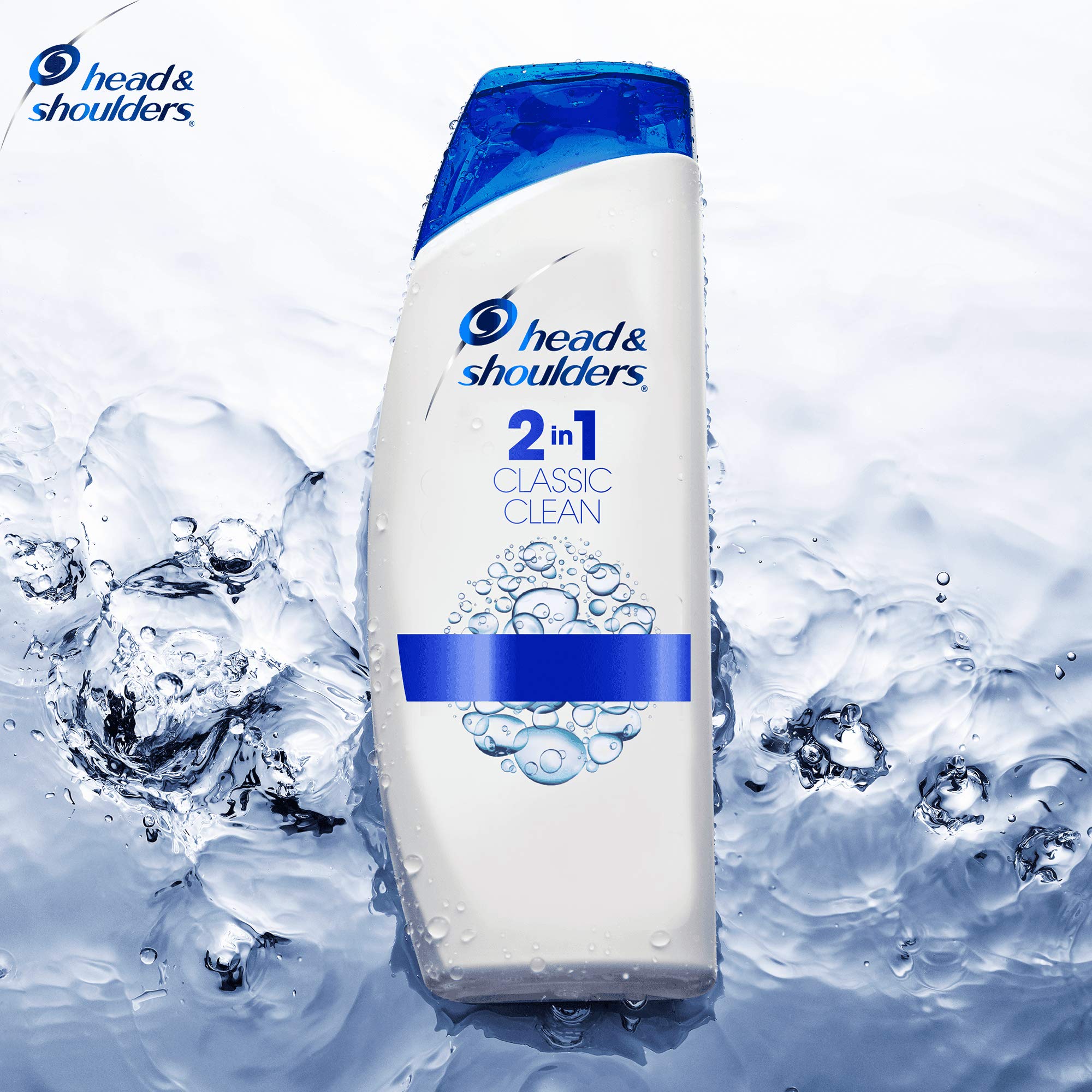 Head & Shoulders Shampoo Antiforfora Classic Clean 2 in 1 Shampoo e Balsamo, Confezione da 3 x 540ml, per Capelli Grassi, Senza Parabeni, Fino a 72 Ore di Protezione