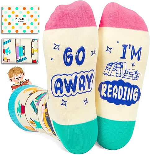 Zmart Reading Writing Socks for Adults - Reading Writing Book
