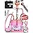 Rose Gold Hookah Set with Everything - Hookah Set 2 Hose with LED Base, Easy Setup, and Large Cloud Performance Hookah Machine - Premium Shisha 2 Hose for Home & Parties