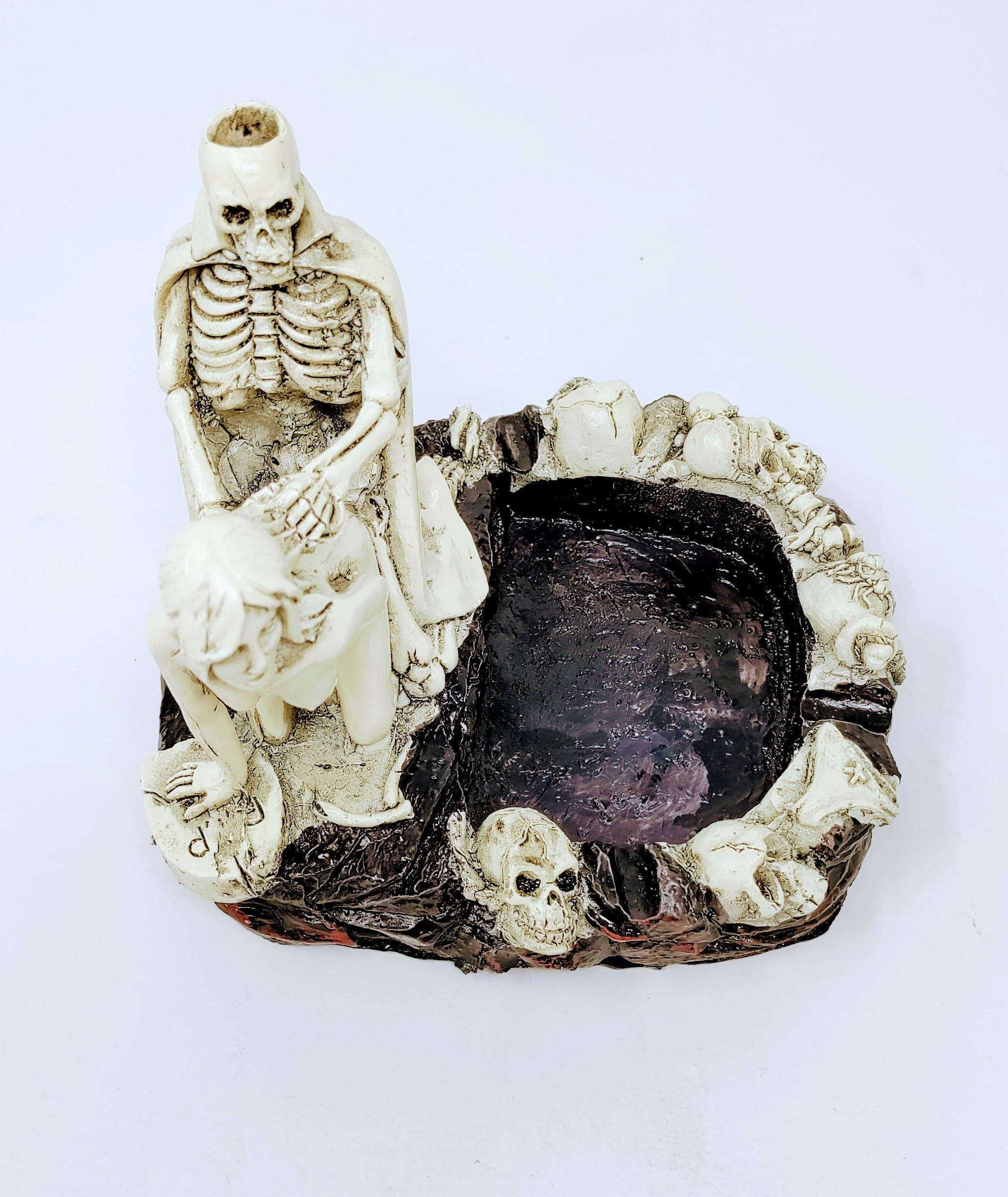 JRose Collections Ceramic Skull Ashtray - Funny and Cool Decor for