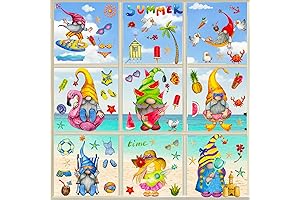Summer Gnome Window Clings