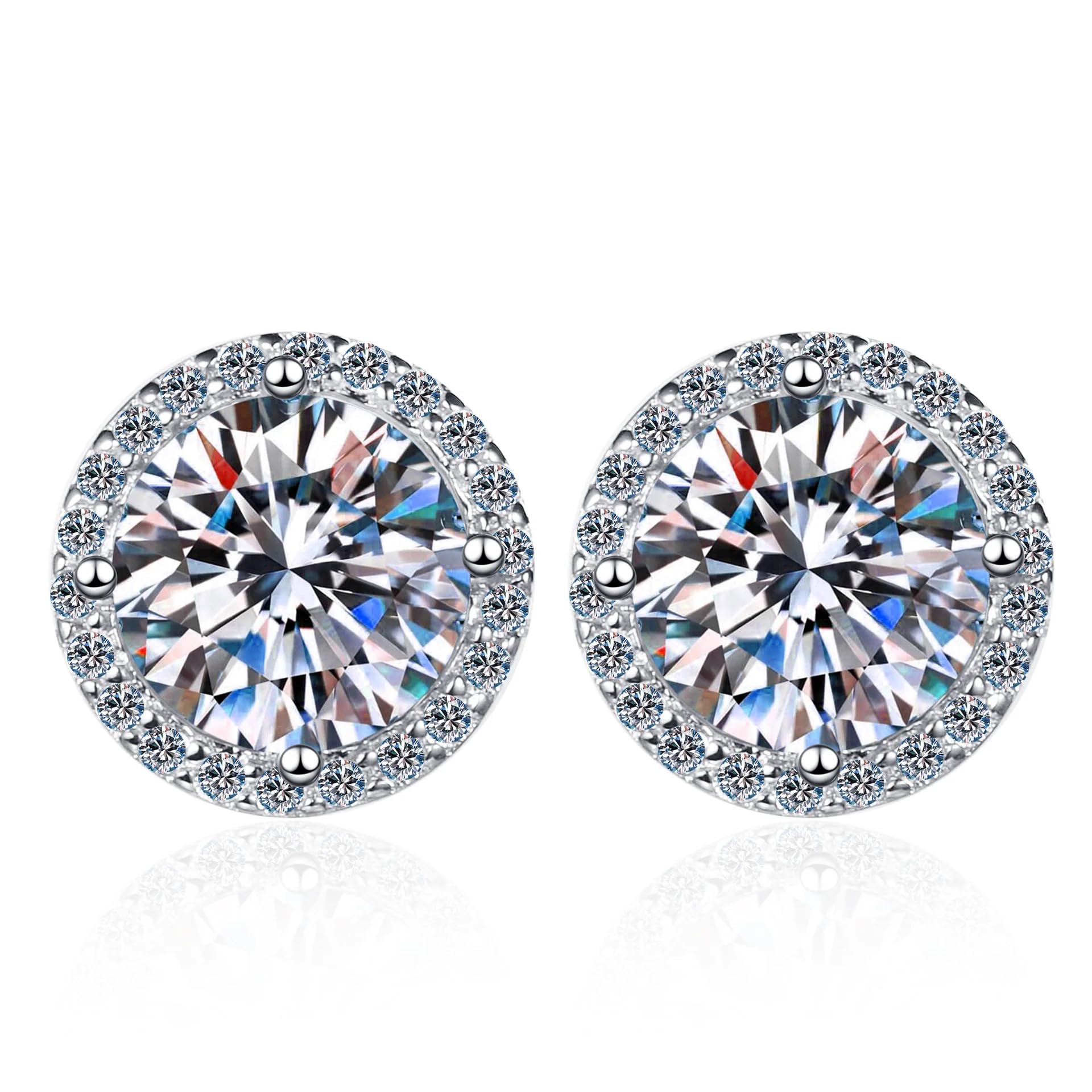 See full amazon price history chart for 1ct Halo Shaped GRA Certified 925 Sterling Silver Moissanite Stud Earrings, DF Color Brilliant Round Cut Friction Back for Women & Men 1ct Halo Shaped GRA Certified 925 Sterling Silver Moissanite Stud Earrings, DF Color Brilliant Round Cut Friction Back for Women & Men (B0DGGNRQ39) Amazon Price History, Amazon Price Tracker