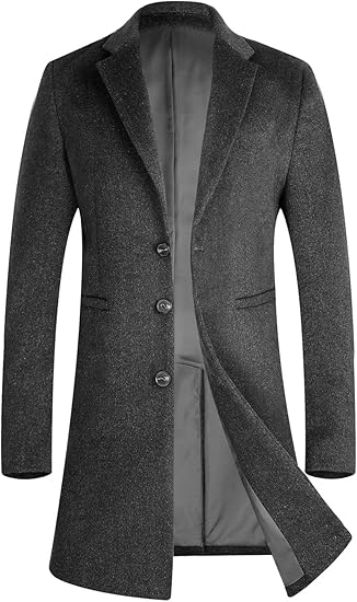 Amazon メンズ コート チェスターコート 50 80 ウール 中綿入り 暖かい ロング丈 通勤 紳士服 冬コート オシャレ ビジネスコート シャツ 通販