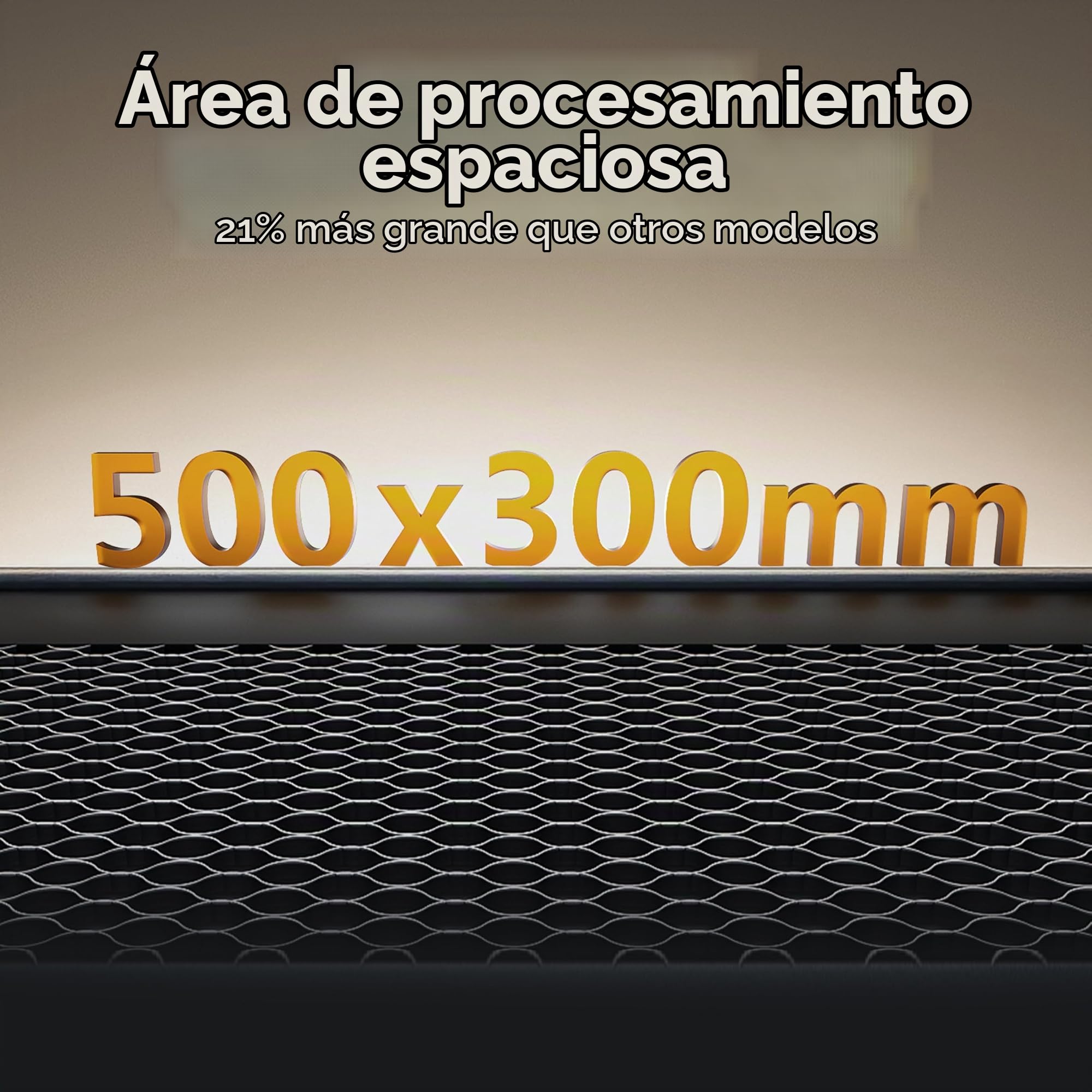 OMTech Polar Lite 55W, Grabadora y Cortadora Láser CO2 de Sobremesa, Máquina Láser Compacta 500x300mm con Ventiladores de Extracción Integrados, para Madera, Acrílico, Cristal y Más