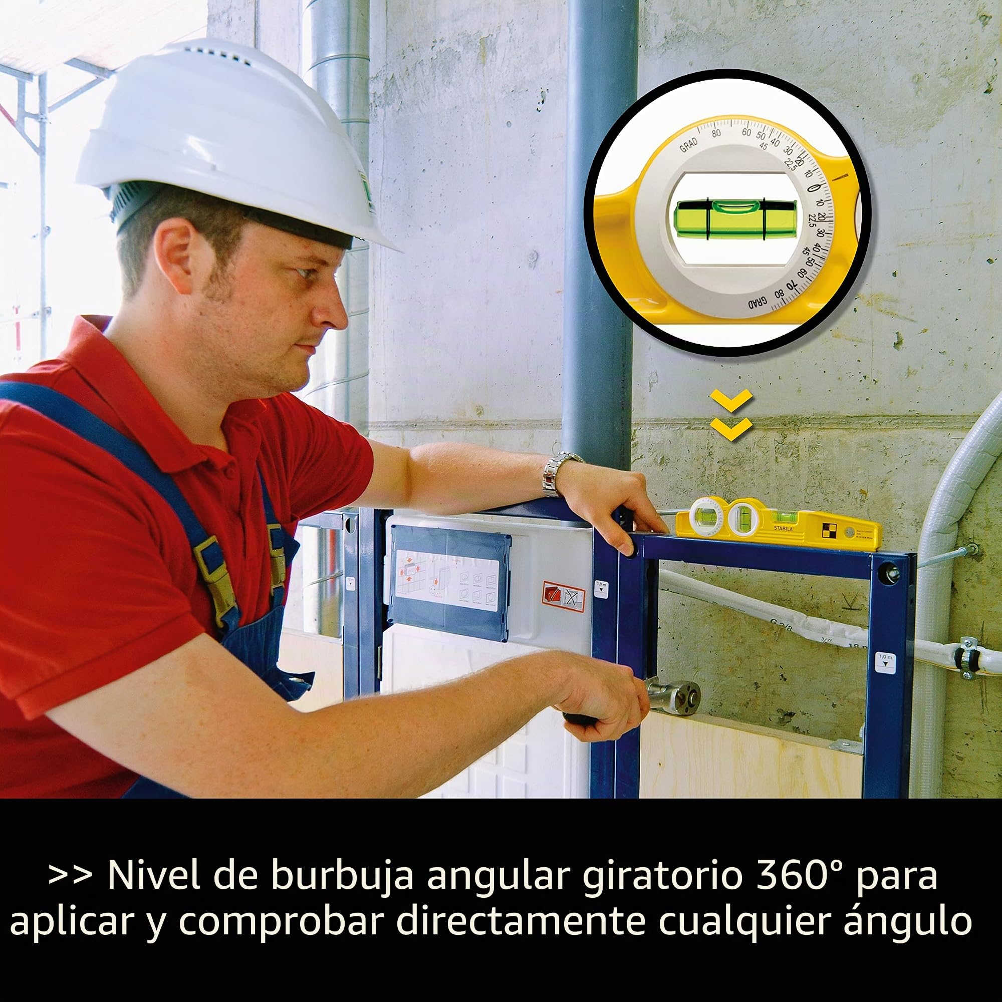 NIVEL FUNDICIÓN ALA DE AVION MAGNÉTICO 81S REM 360º /25 CM. (FUNDA)