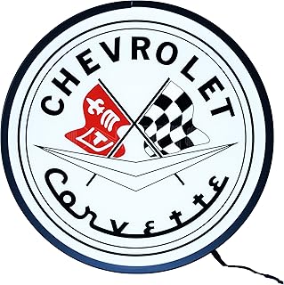 Neonetics Corvette Flags Backlit LED Lighted Sign, 15