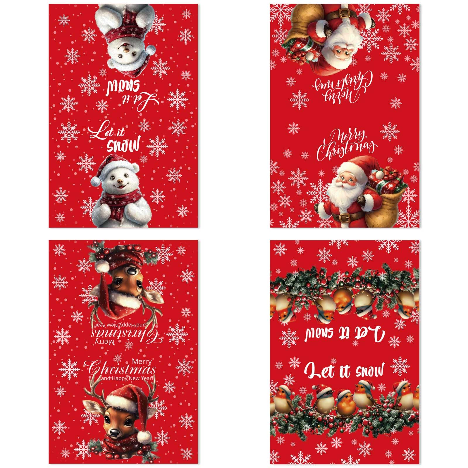 Gosknor 4pcs Christmas Kitchen Towels