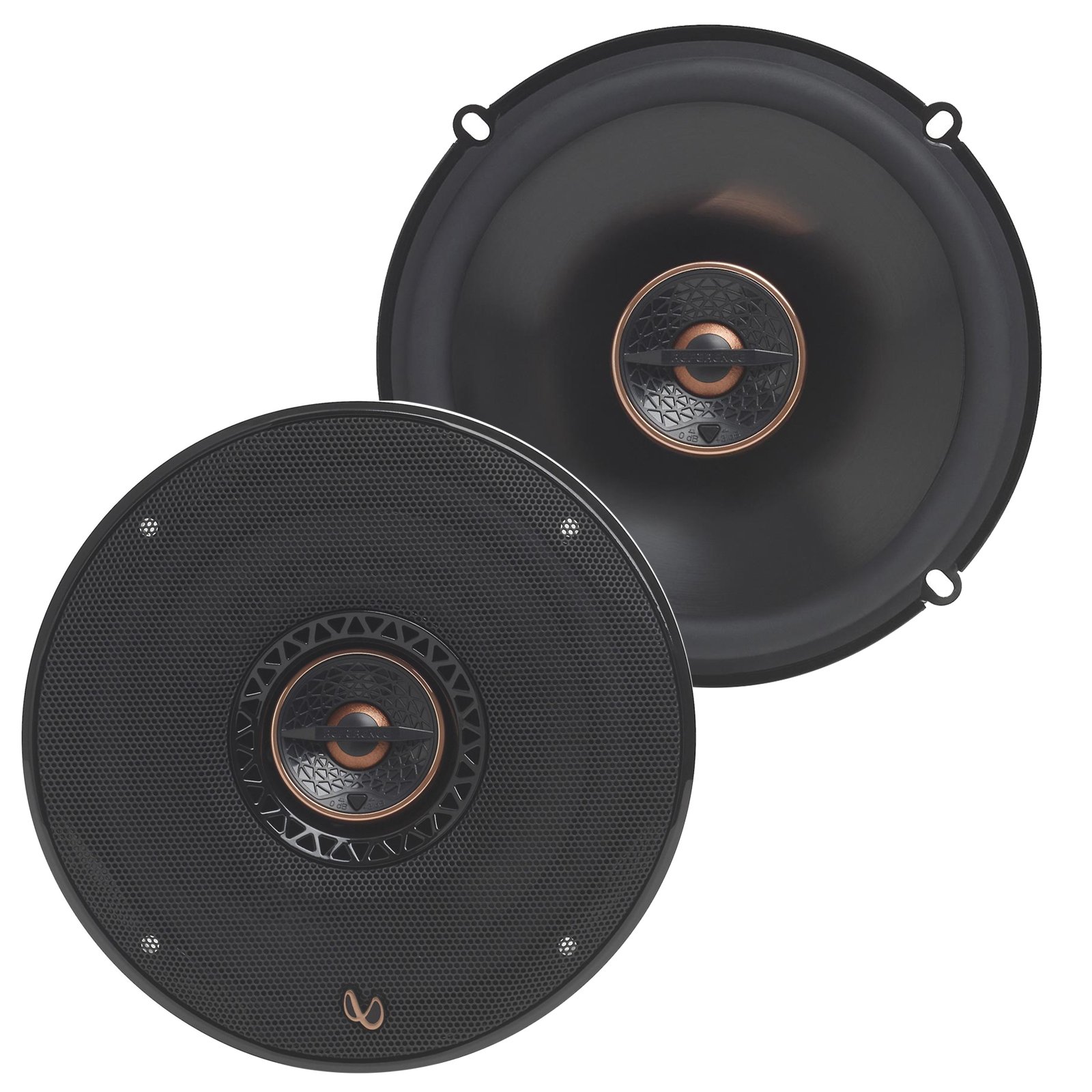Infinity REF6532IX 6.5" 180W Reference Series Coaxial Car Speakers with Edge-Driven Textile Tweeter, Pair - Bulk Packaging (Brown Box)