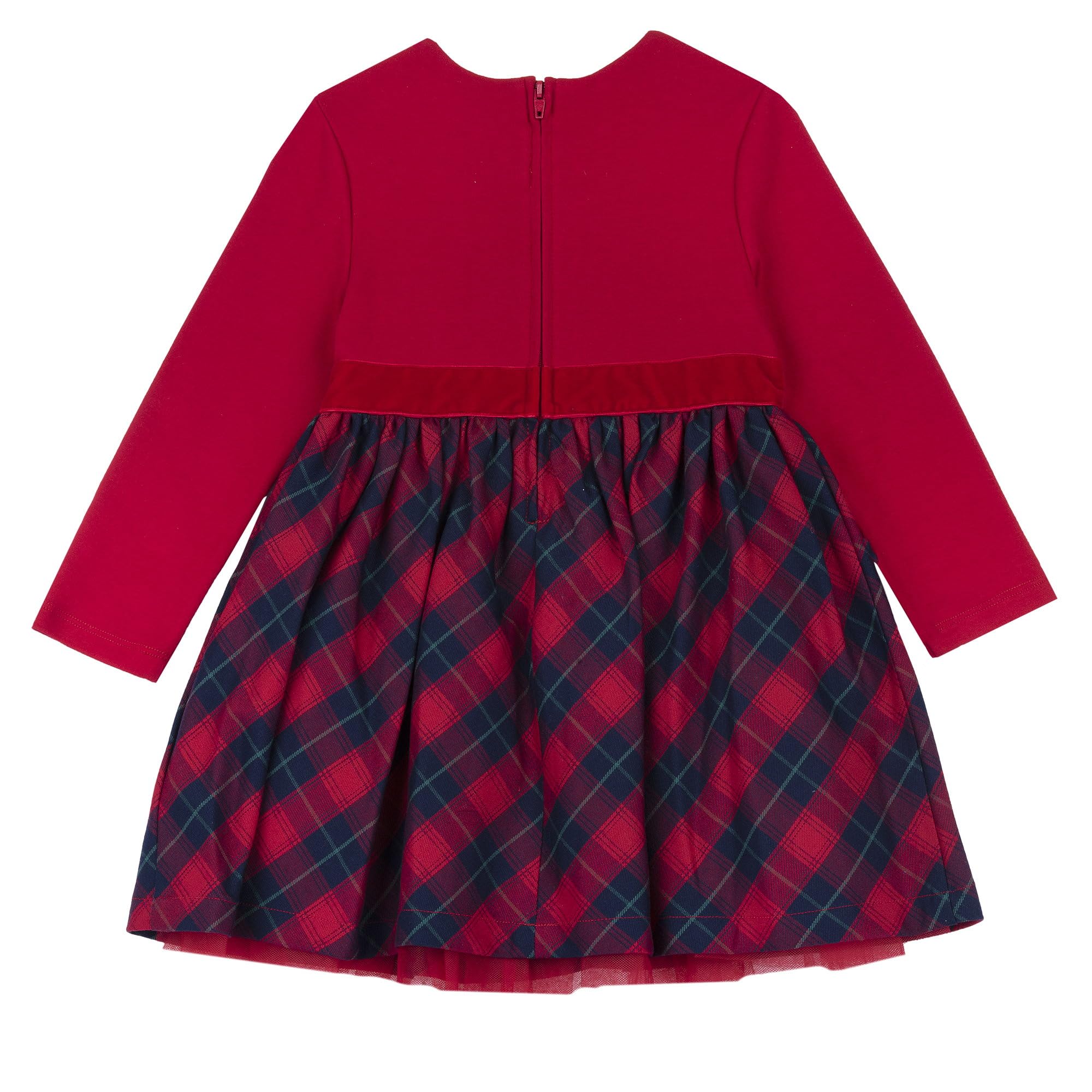 Chicco, Weihnachts Kleid Mädchen, aus Warmem und Weichem Stoff, Mädchen- und Baby Kleidung, Designed in Italy