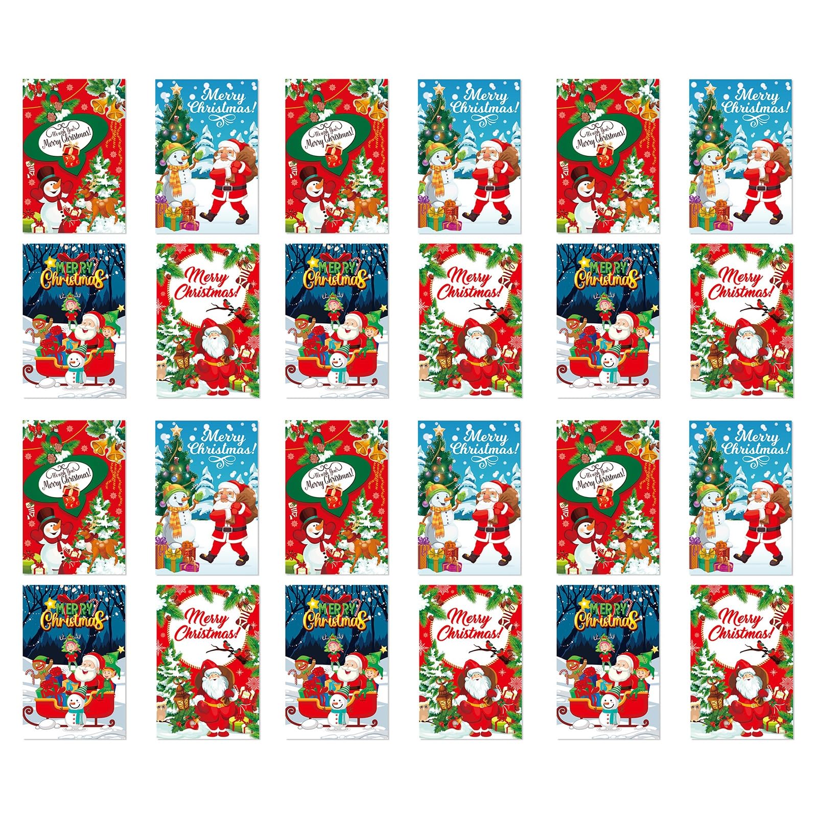 Adesivi Natalizi Per Bottiglie Di Vino - 24 Pezzi Con 4 Design Festivi - Foto 4