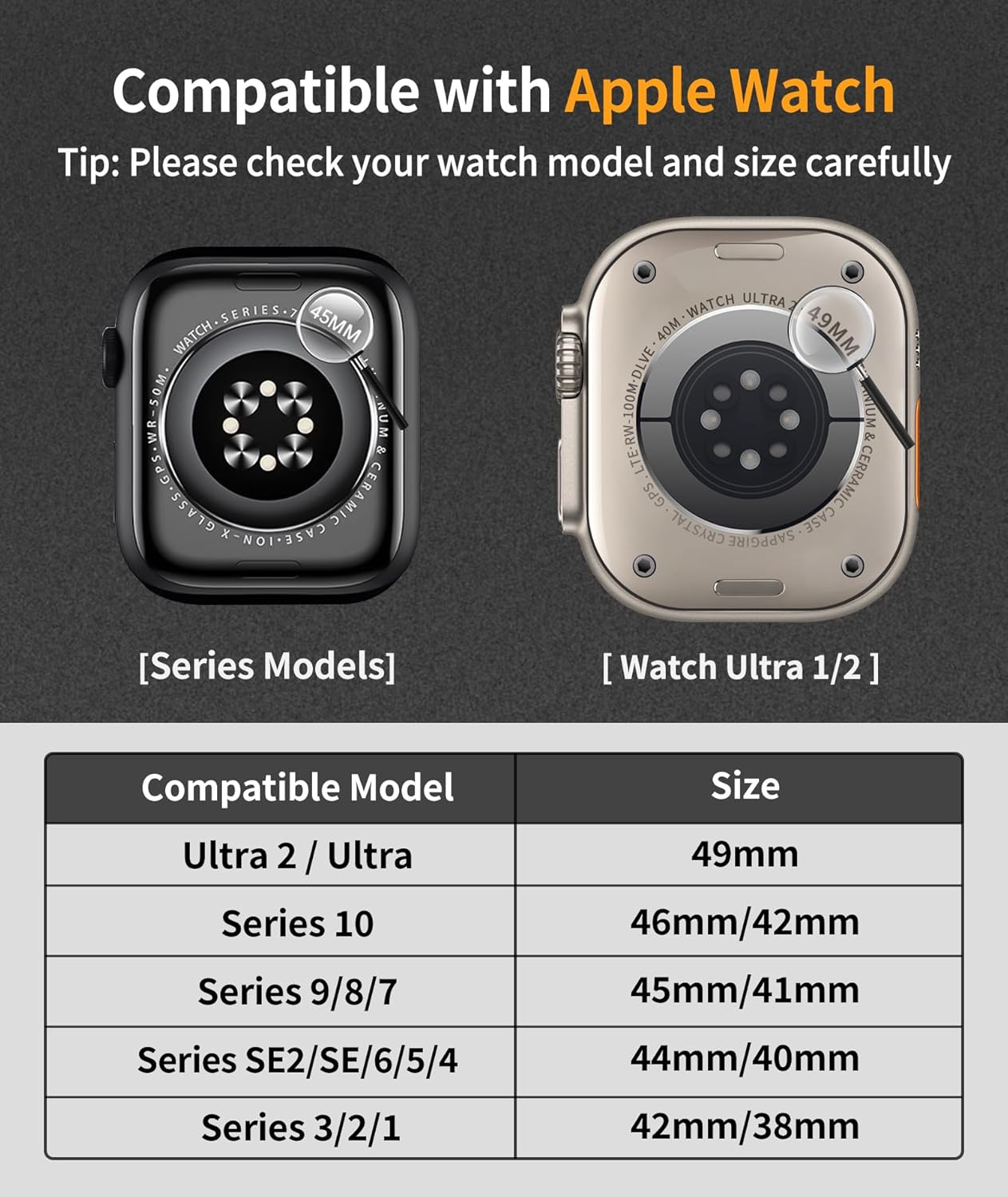 BINLUN Compatible with Apple Watch Band 49mm 46mm 45mm 44mm 42mm 41mm 40mm 38mm Braided 550 Paracord Stainless Steel Sport Strap Fit for iWatch Ultra Series 11/10/9/8/7/SE2/SE/6/5/4/3/2/1