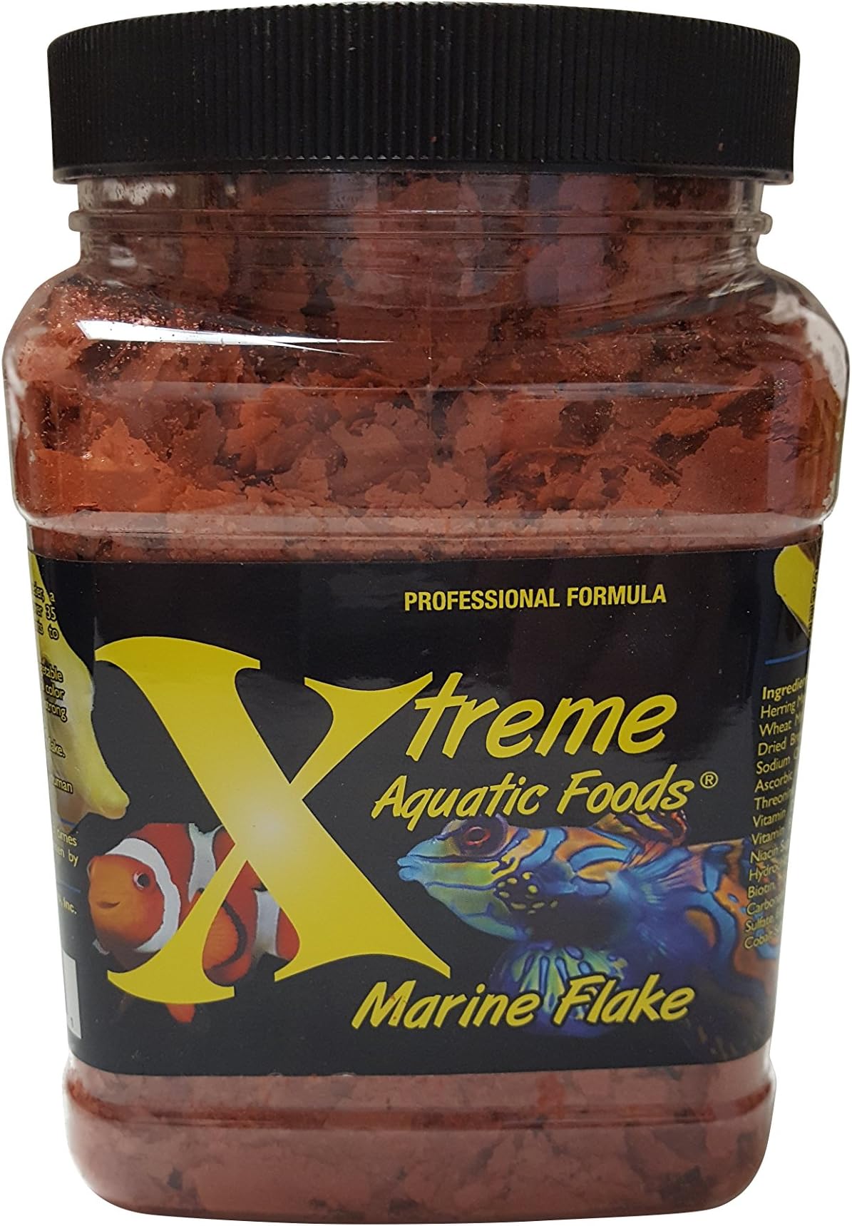 Xtreme Marine Krill Flakes - Superior Fish Food with Krill, Shrimp, Fish Proteins, Spirulina & Vitamins for Optimal Health. Boosts Color & Energy (3.5 oz)