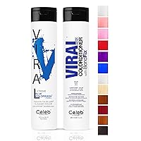 Vista 11 de Celeb Luxury Intense Color Depositing Colorwash Shampoo + BondFix Rebuilder, tinte vegano para el cabello, a base de plantas de origen sostenible