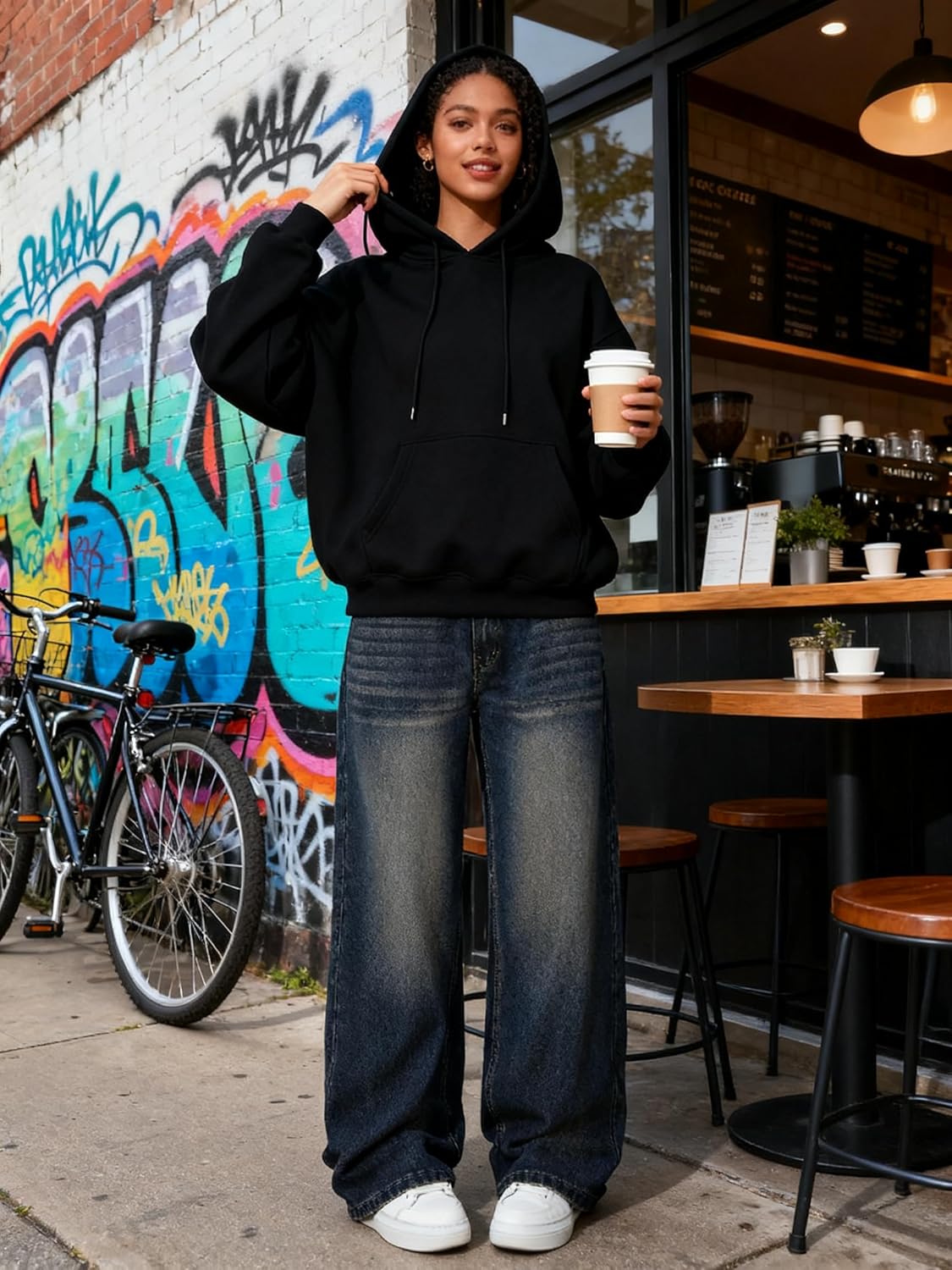 Women Baggy Jeans Low-Mid Rise Denim Pants with Pockets Y2k 90s Jeans for Girls - Image 5