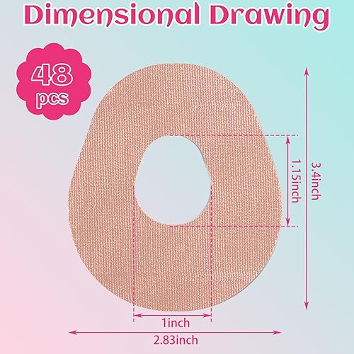 Miniatura 2 de TrelaCo Paquete de 48 parches adhesivos G7, impermeables, parche flexible con sensor CGM, fácil de usar, vendaje transpirable, sin látex, resistente