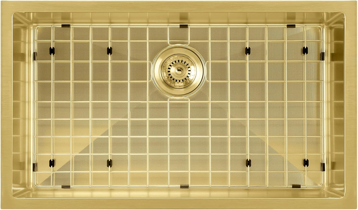 Noah Plus 16 gauge Single Bowl Linen Textured Dual-Mount Sink Set