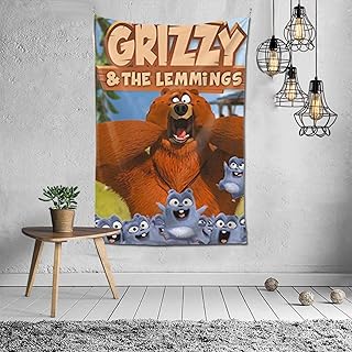 Amazon.com: Grizzy And The Lemmings Tapestry Wall Hanging Tapestries As  Wall Blanket Wall Art And Room Decor For Bedroom Living Room Dorm 60x40  Inch : Everything Else