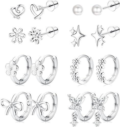 Kakonia Boucles d'oreilles pour Enfant Fille Acier Inoxyd…