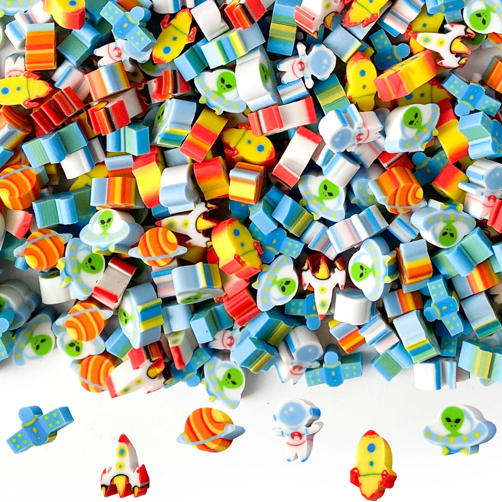 KaemiMini Erasers for Kids Bulk Classroom Prizes 300 Pcs Cute Erasers for Pencils Small Fun Space Erasers Bulk School Supplies Party Favors Homework Rewards Desk Pets
