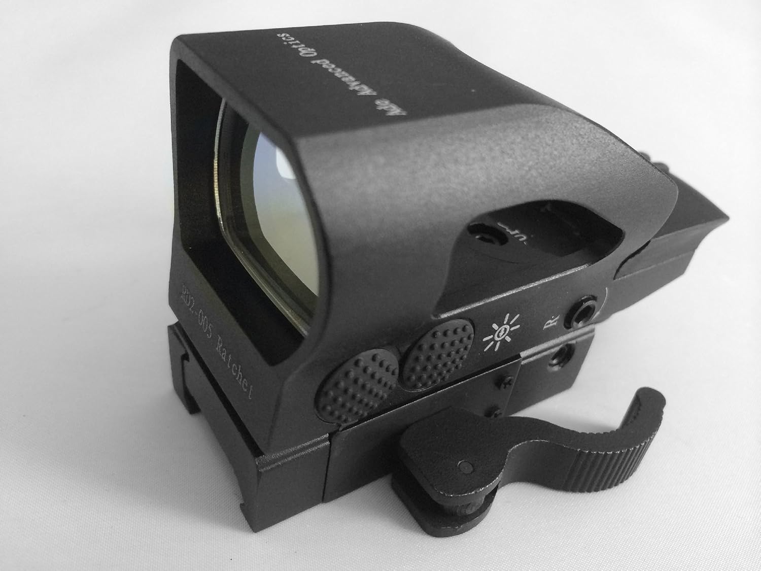 Ade Advanced Optics RD2-005 Ratchet 1x23x34 Digital Tactical 4 Reticle Green and Red Dot Sight with QD Mount, Black