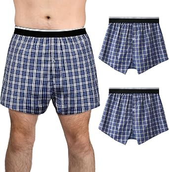 TIICHOO Mens Incontinence Underwear Washable 150 ml Absorbency Reusable Leak Proof Boxer Shorts with Front Fly