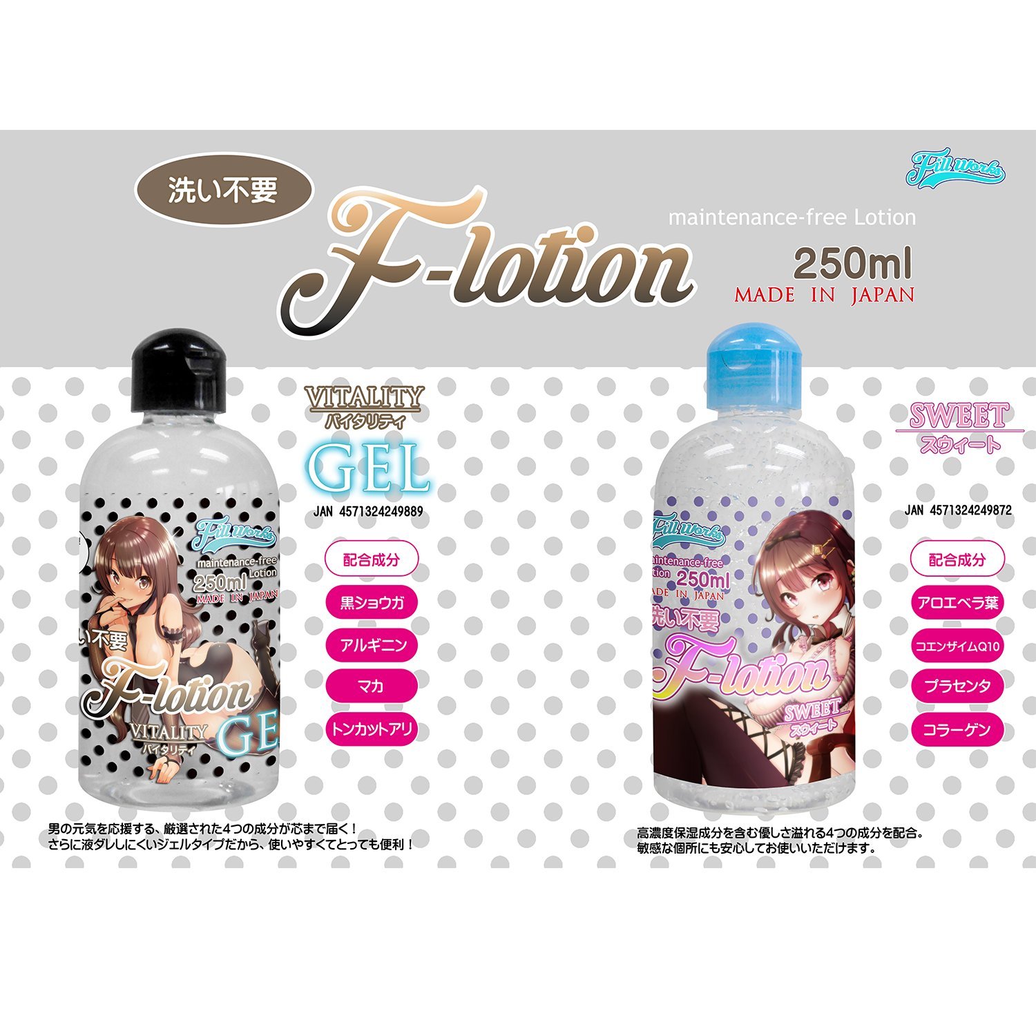 Amazon | Fillworks 洗い不要 F-ローション スウィート 250ml オナホ用