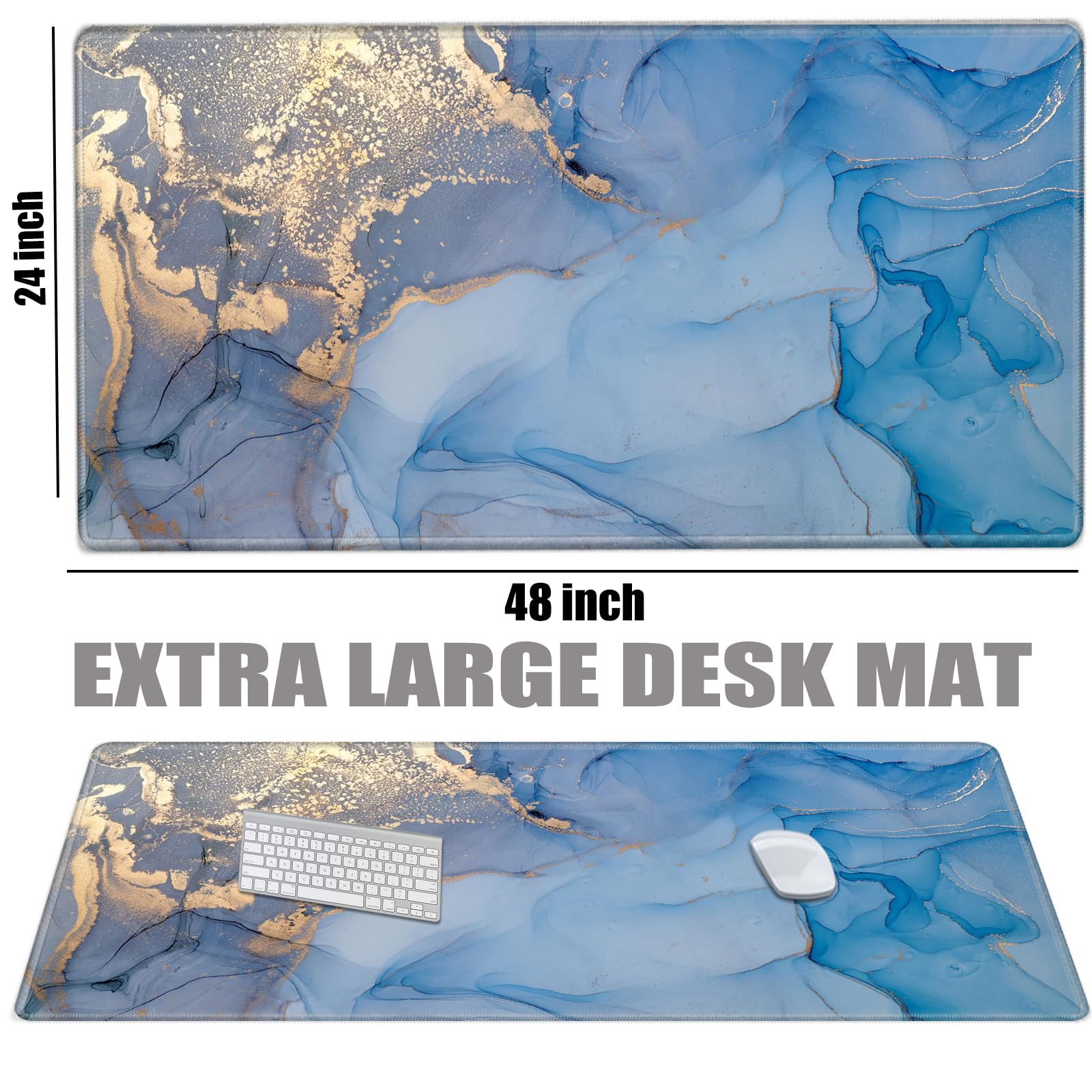 BBSujane Extra Large Mouse Pad for Desk 48 x 24 XXXXL Mousepad