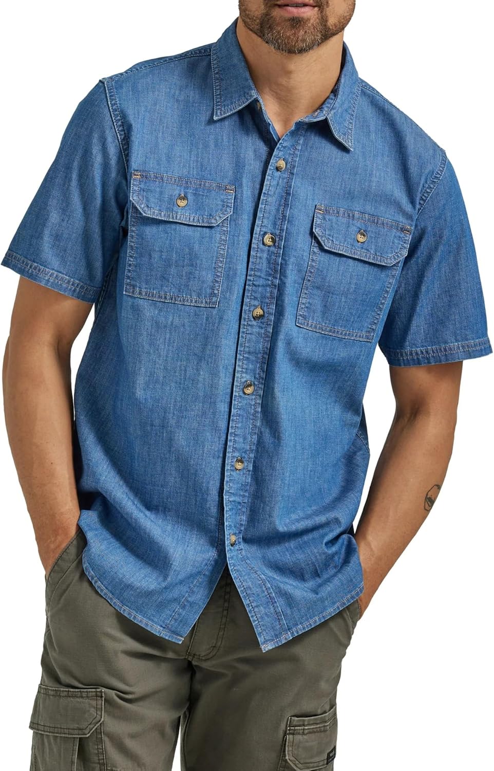 Mezclilla Camisa De Lona Camisa De Mezclilla Hombre Wrangler