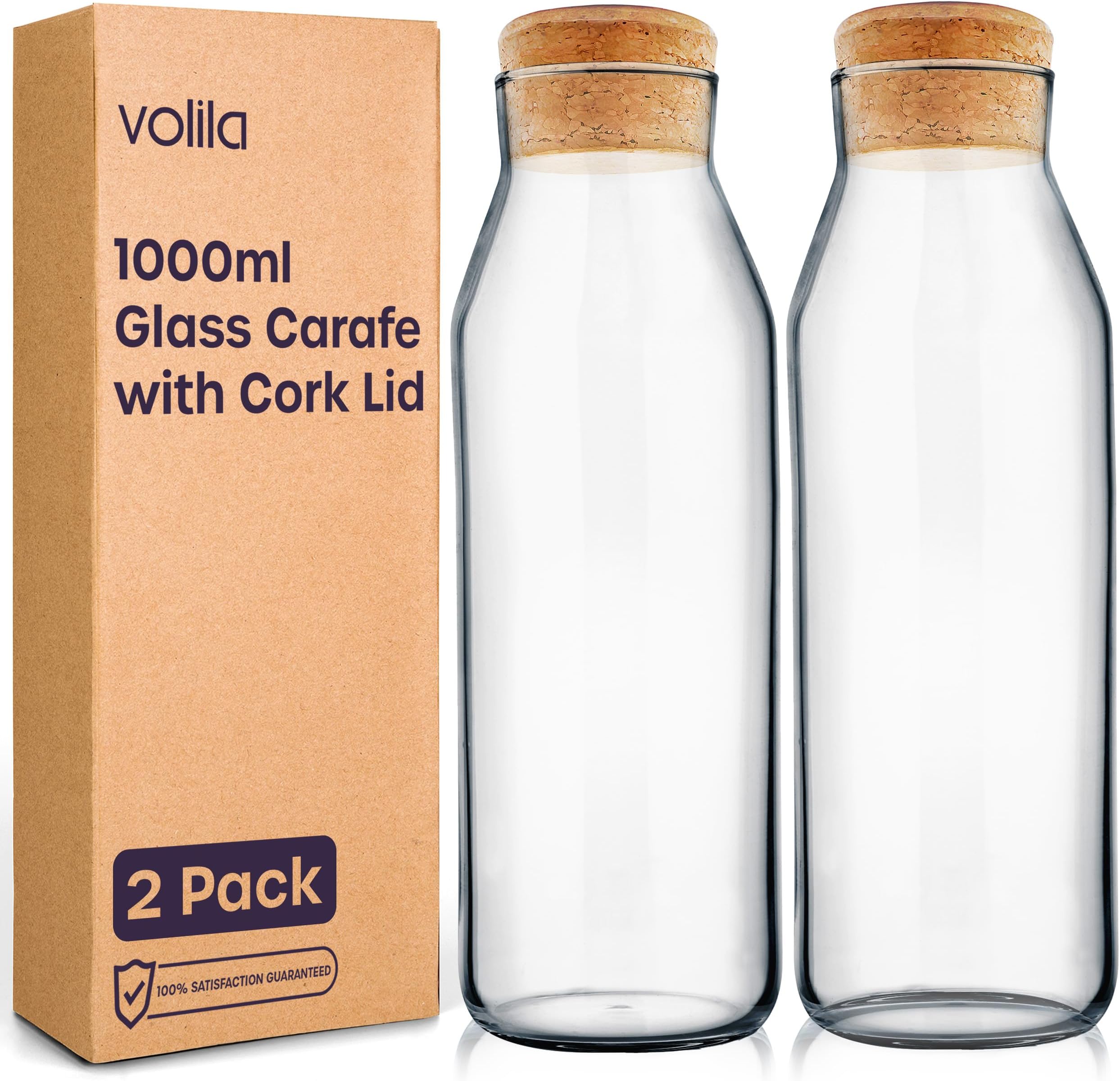 Bouteille Infuseur à Thé 1l - Gourde En Verre 1 Litre - Gourde 1l En Verre Borosilicaté Avec - 13