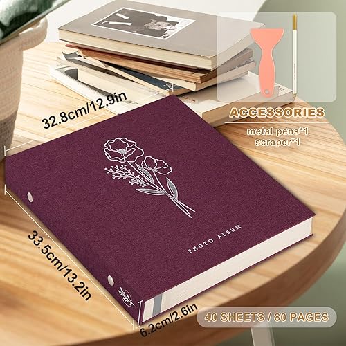 Vista 186 de Lanpn Álbum de fotos de 4 x 6 pulgadas, 600 bolsillos, cubierta de lino, álbumes de imágenes grandes con capacidad para 600 fotos horizontales