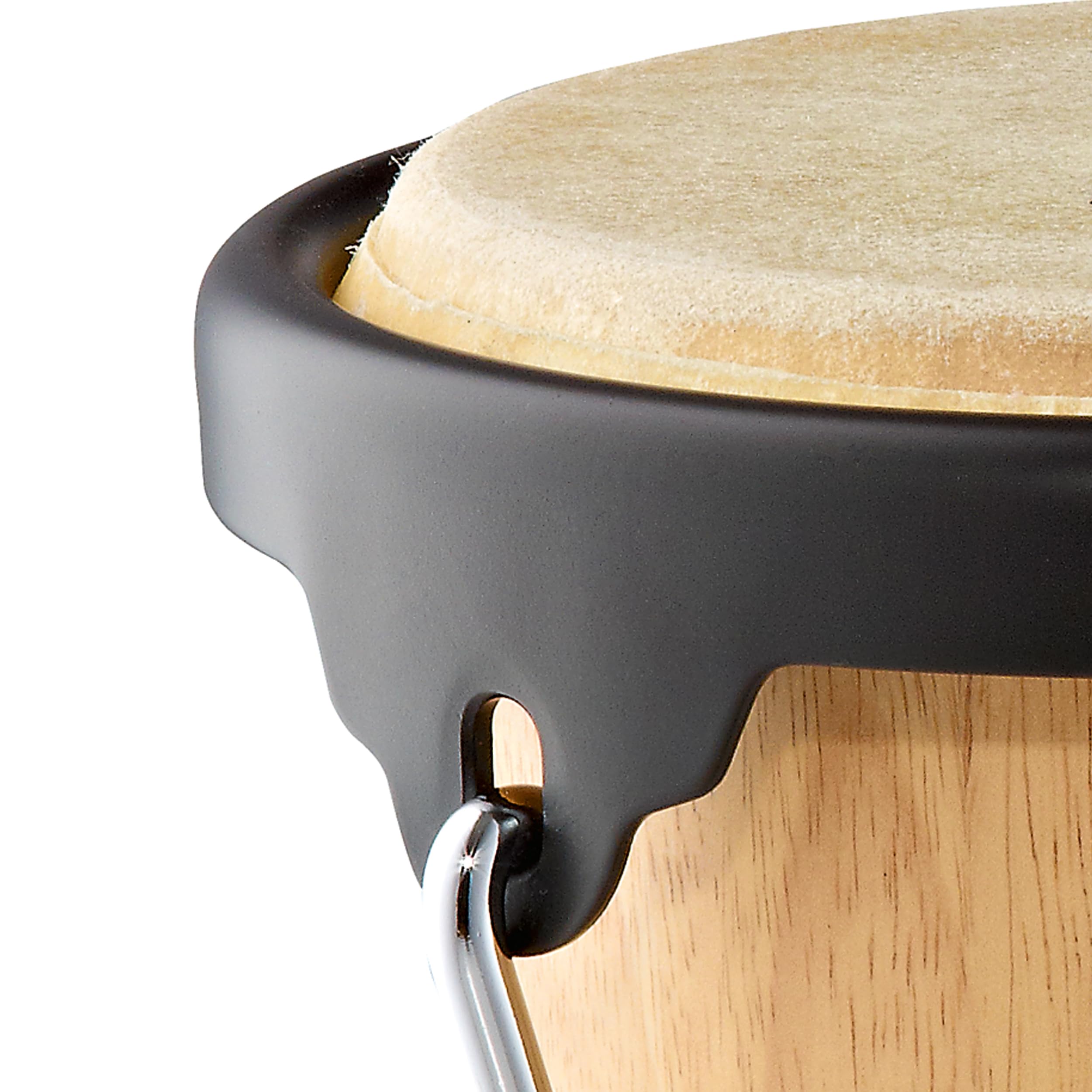 Nino Percussion NINO3NT-BK Bonghi, Legno, Coppia, Natural/Nero