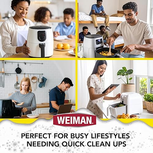 Miniatura 7 de Weiman Kit de limpieza de freidora de aire espumoso, limpiador y desengrasante para cestas y bandejas de cerámica, elimina grasa, suciedad, aceite